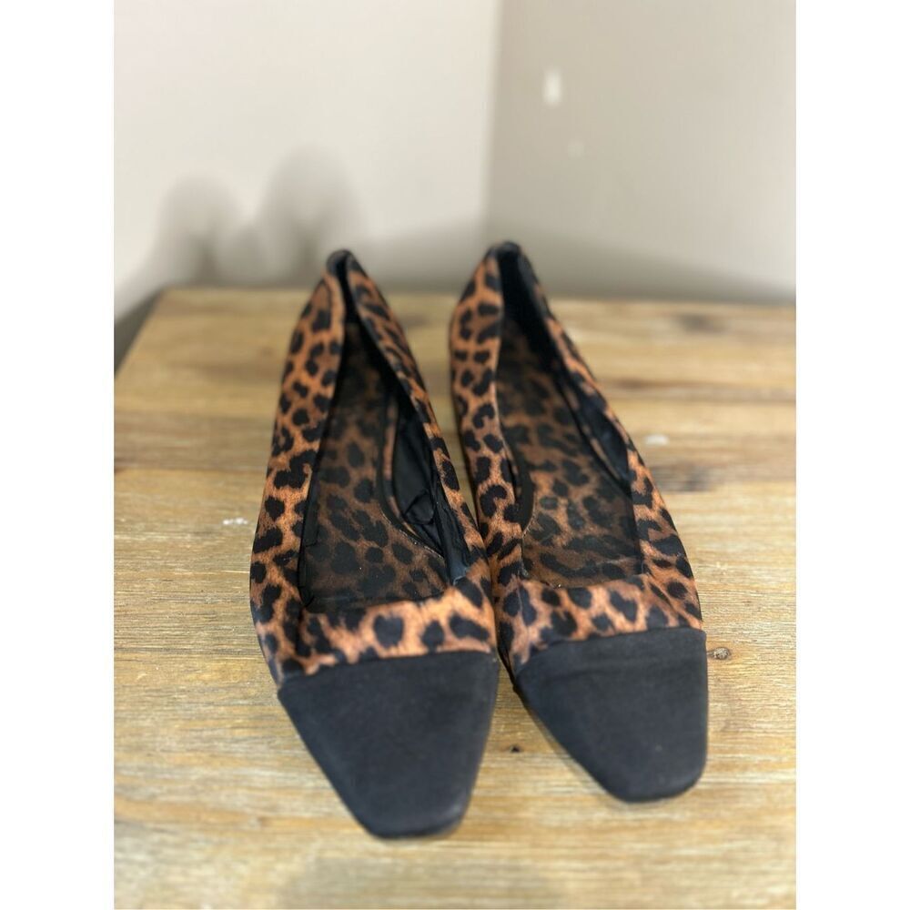 Zara leopard print flats
